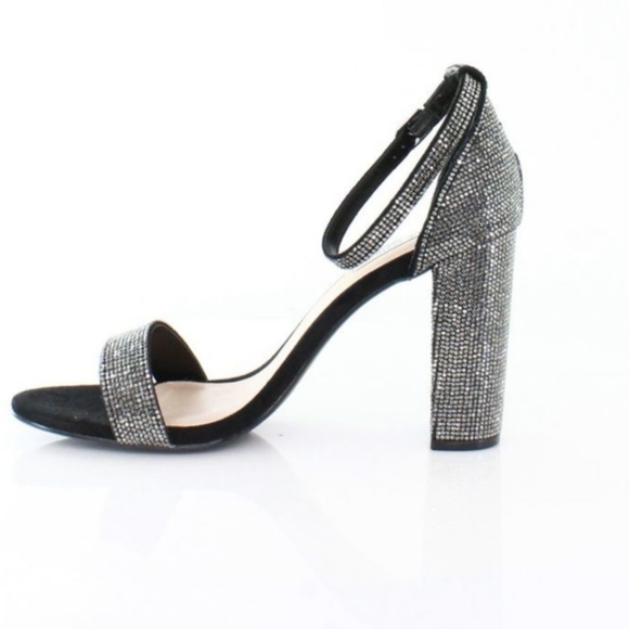 Steve Madden Carrson Crystal Rhinestone Block Heel Sandals 7 - Picture 7 of 14